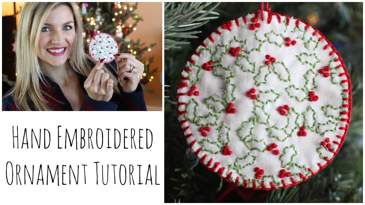 Hand Embroidered Ornament Tutorial