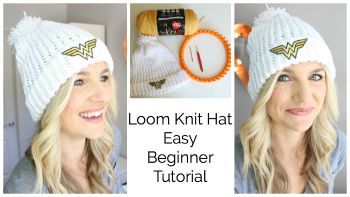 How to Loom Knit a Hat with a Hem – Beginner