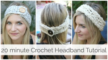20 minute Crochet Headband Tutorial