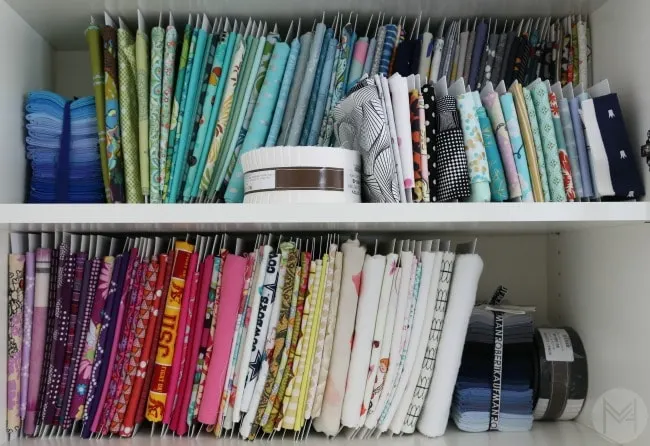 How to organize your fabric stash