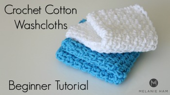 Easy Cotton Crochet Washcloth Tutorial!