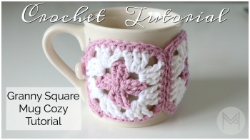 Crochet Granny Square Mug Cozy Tutorial