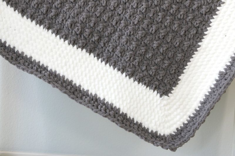 modern crochet blanket
