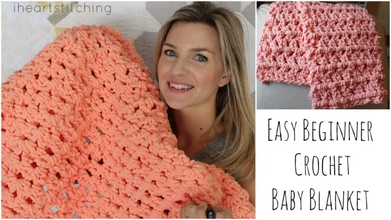 easy crochet baby blanket tutorial