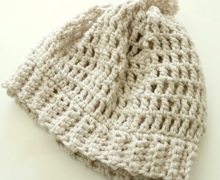 easy slouchy crochet beanie tutorial
