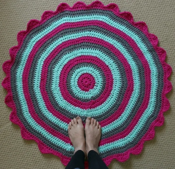 how to crochet a rug