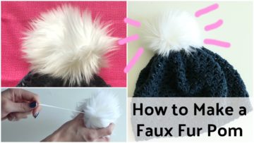 How to Make a Faux Fur Pom Pom DIY