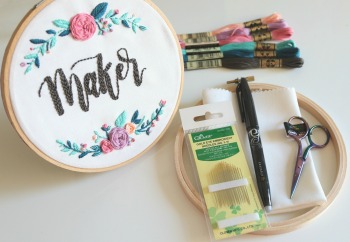 Maker Embroidery Kit! –  With Online Class