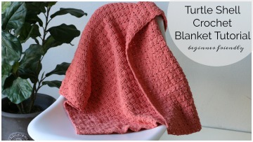 Turtle Shell Crochet Blanket BlogThumb