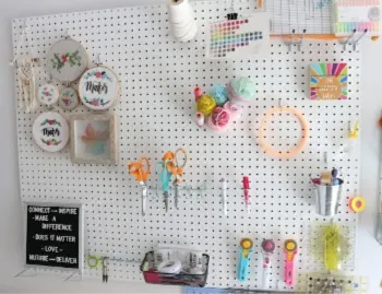 Craft Room Peg Board DIY - Melanie Ham