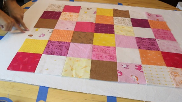 patchwork quilt top