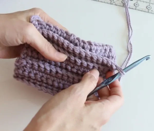 join crochet mitten cuff
