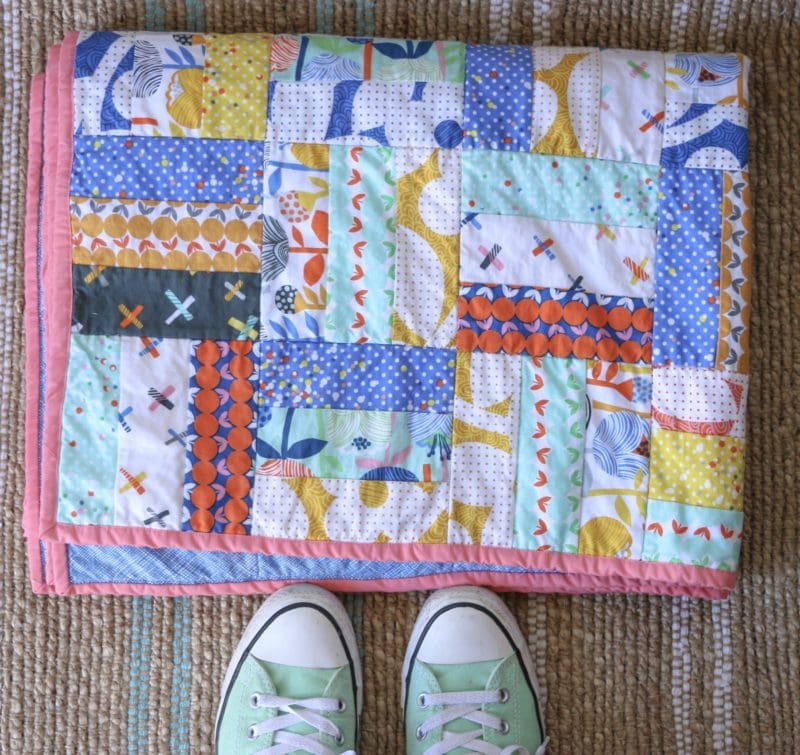 Rail Fence Jelly Roll Quilt