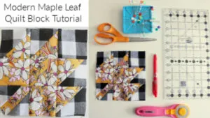 maple leaf quilt block