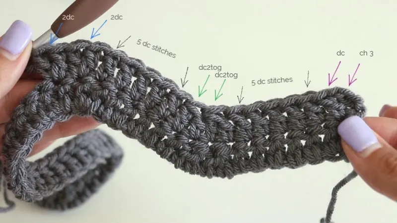 crochet ripple blanket diagram