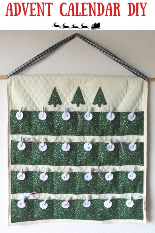 Advent Calendar DIY Simple Sewing Tutorial Melanie Ham