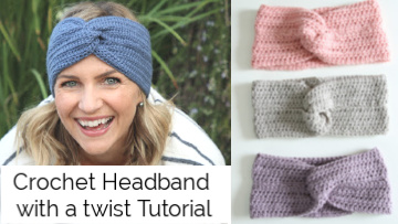Simple Crochet Headband with a Twist Tutorial