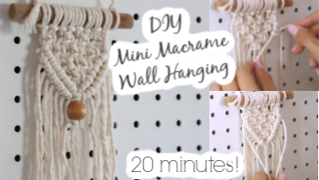 DIY Macrame Wall Hanging – only 20 minutes!
