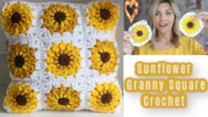 sunflower granny square