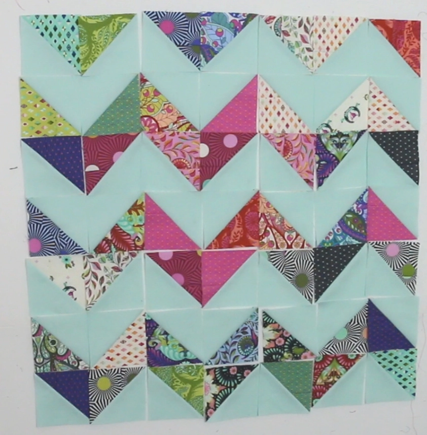 half square triangle quilt 
