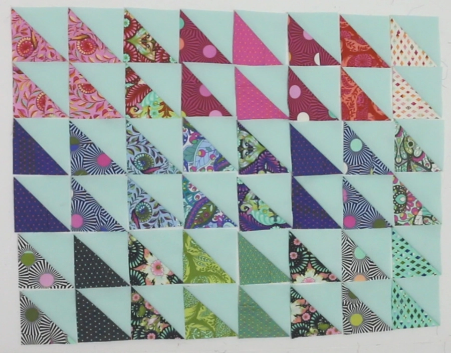 half square triangle quilt 