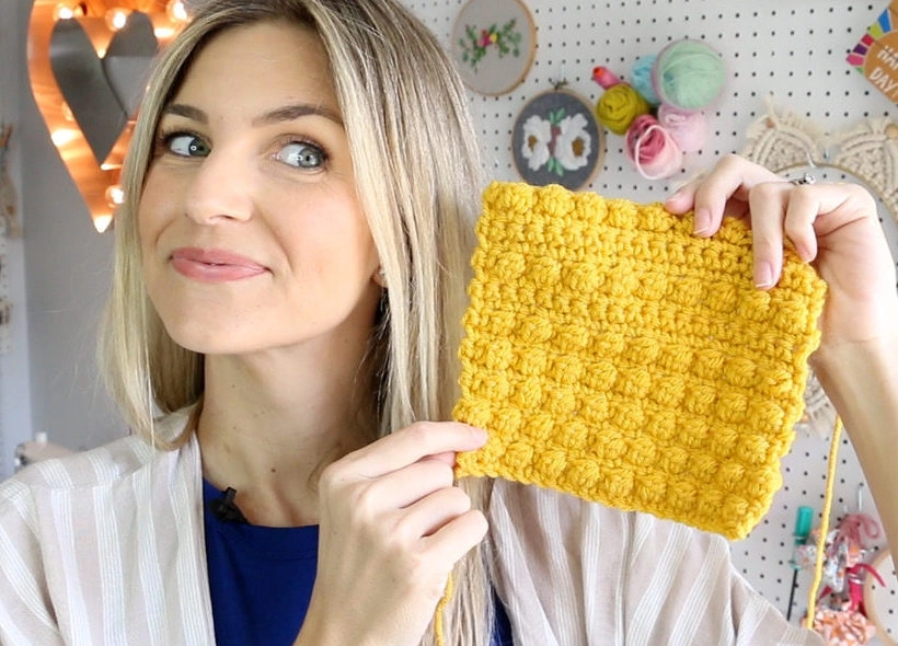 how to crochet the berry stitch