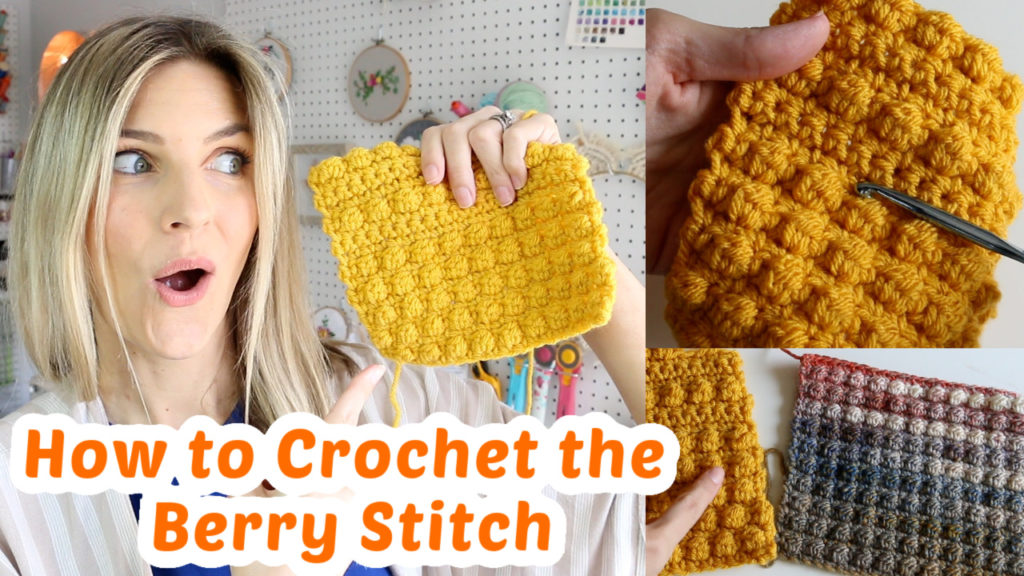 How to crochet the berry stitch