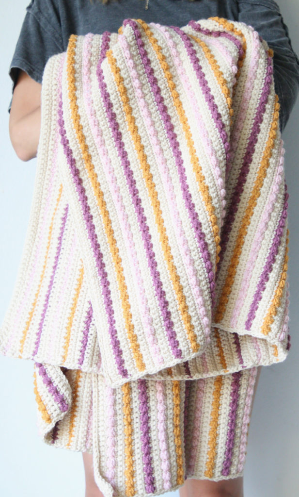crochet berry blanket