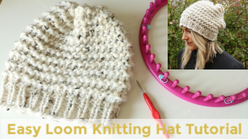 Easy Loom Knitting Hat Video Tutorial – Absolute beginner friendly!