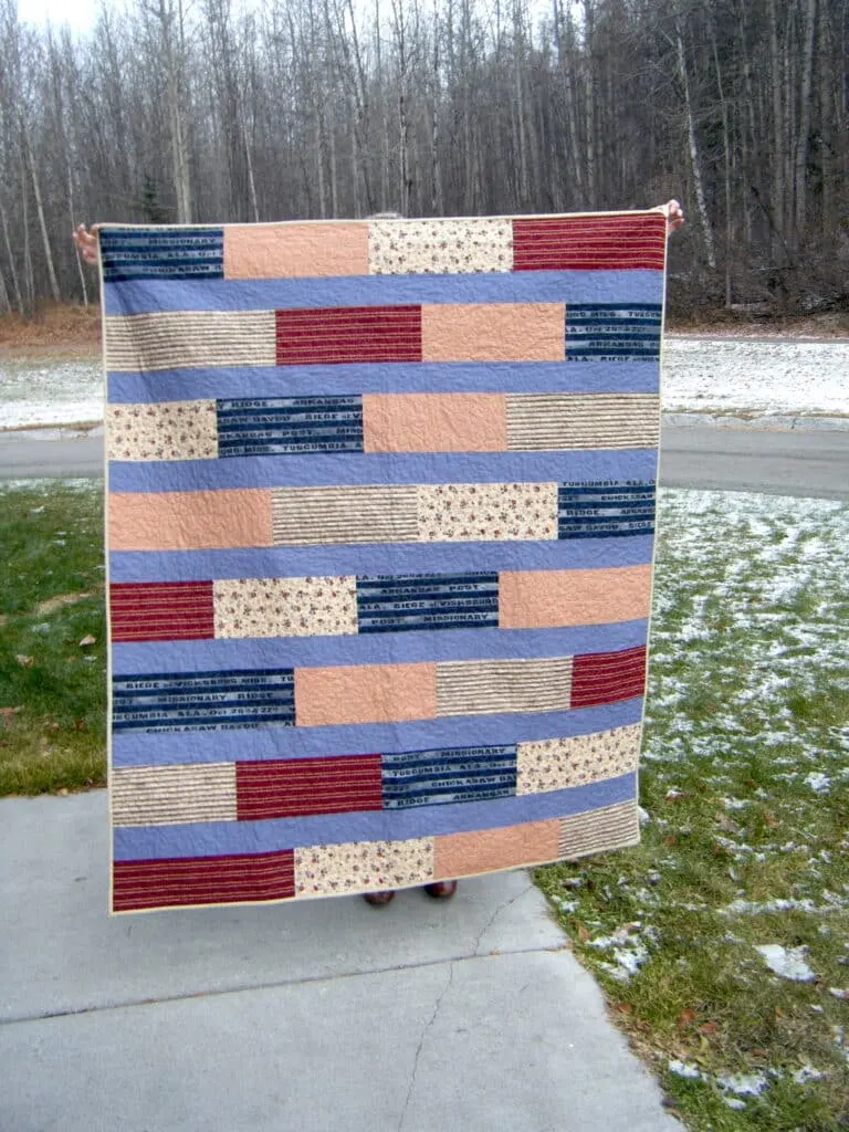 Melanie Ham's second quilt she made in Alaska, 2010.